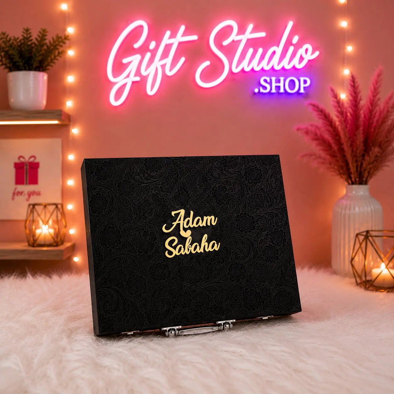 Nikkah Frame Box Set Pakistan Heart Shape and Arch Shape Nikah Frame with Velvet Box - Gift Studio Pakistan photo 4
