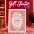 Nikkah Frame White Design Pakistan - Gift Studio Pakistan photo 1
