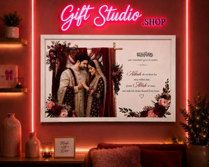 Nikkah Frame with Couple Photo Pakistan - Gift Studio Pakistan photo 3