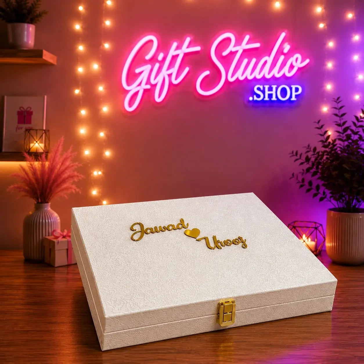 Nikkah Thumb Board and Booklet Set Pakistan velvet box packaging