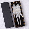 Nikkah pen with Qabool Hai text, elegant Islamic wedding signing pen decorated with premium ribbons, pearls and customized design for Nikah ceremony.