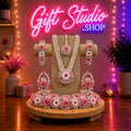 Pastel Flower Jewellery Set for Baby Shower Mom-to-Be Floral Set - Gift Studio Pakistan photo 1