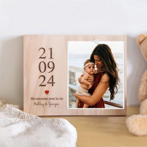 Personalized Baptism Date Photo Frame-Unique Gift for Parents - My Store