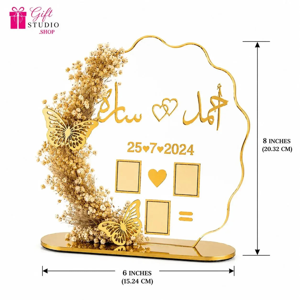 Personalized Wedding Thumb Board Custom Thumbprint Keepsake Pakistan - Gift Studio Pakistan photo 3