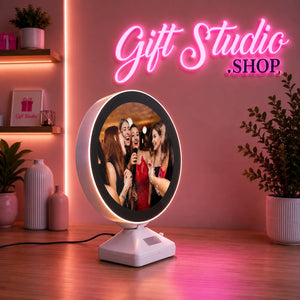 Round Magic Mirror LED Frame Pakistan Circle Photo Frame Gift - Gift Studio Pakistan photo 4