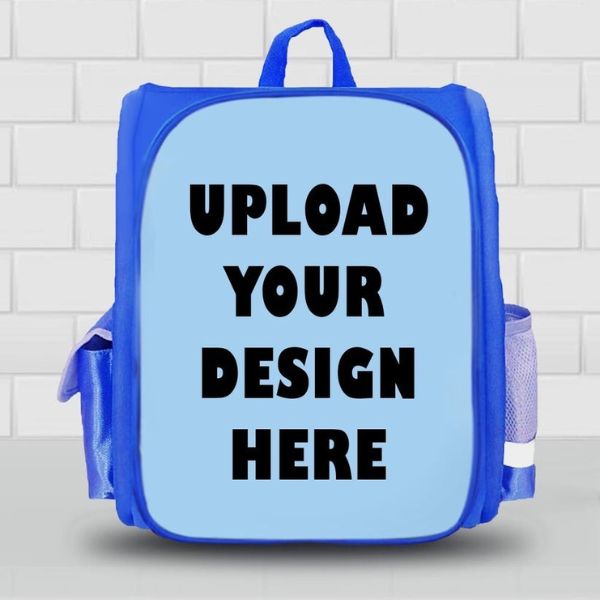: School Bag for Boys with "Your Design Here" placeholder, stylish and durable gear from Gift Studio Pakistan